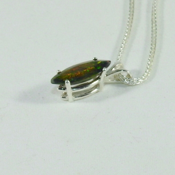 Black Opal Necklace - Picture 2 of 6